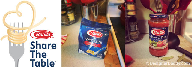 Barilla #ShareTheTable tortellini sauce