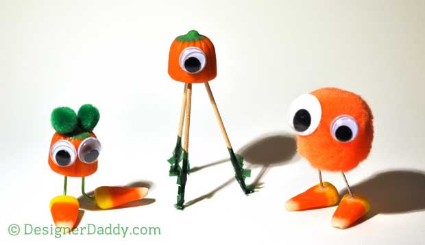 Candy Corn Crafts for Halloween - creatures of the corn