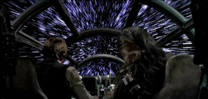 Star Wars A New Hope Millennium Falcon hyperspace