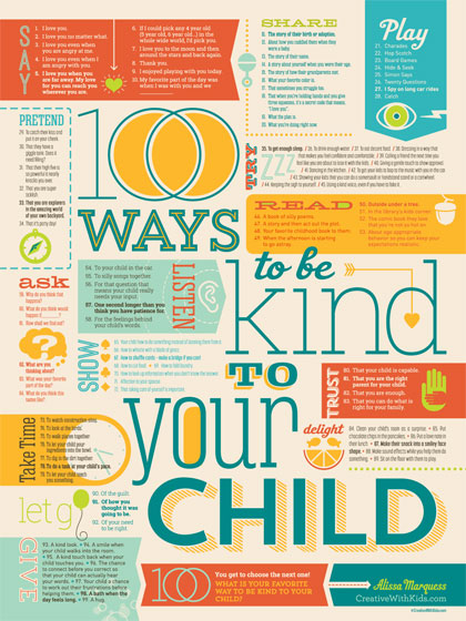 100 WAYS TO BE KIND TO YOUR CHILD