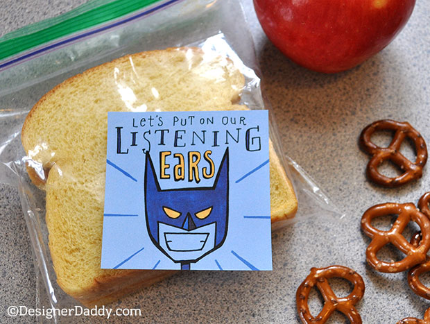 Superhero Lunch Notes for Back to School
