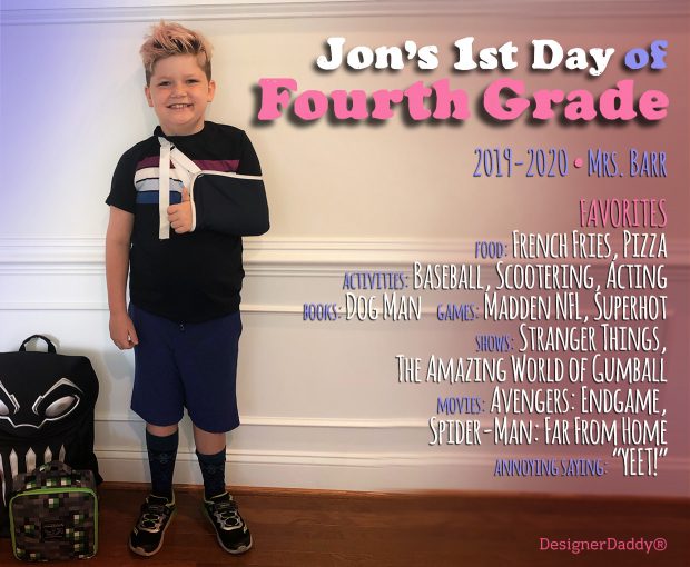 First Day of Fourth Grade
