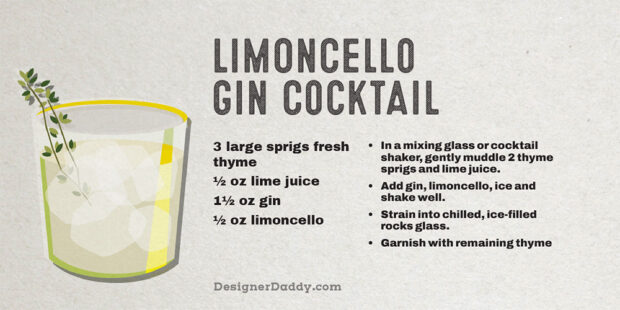Summer Cocktails - Limoncello Gin Cocktail